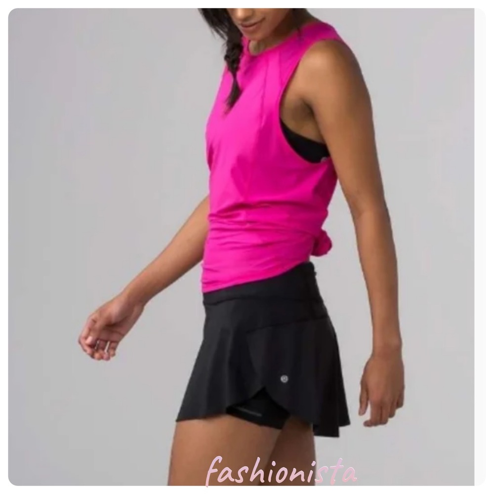 Lululemon Quick Pace Skirt Black sz.6